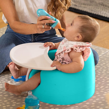 Nuby My Floor Seat Soft Foam Baby Seat with 3-Point Harness (Aqua) - Kidsy