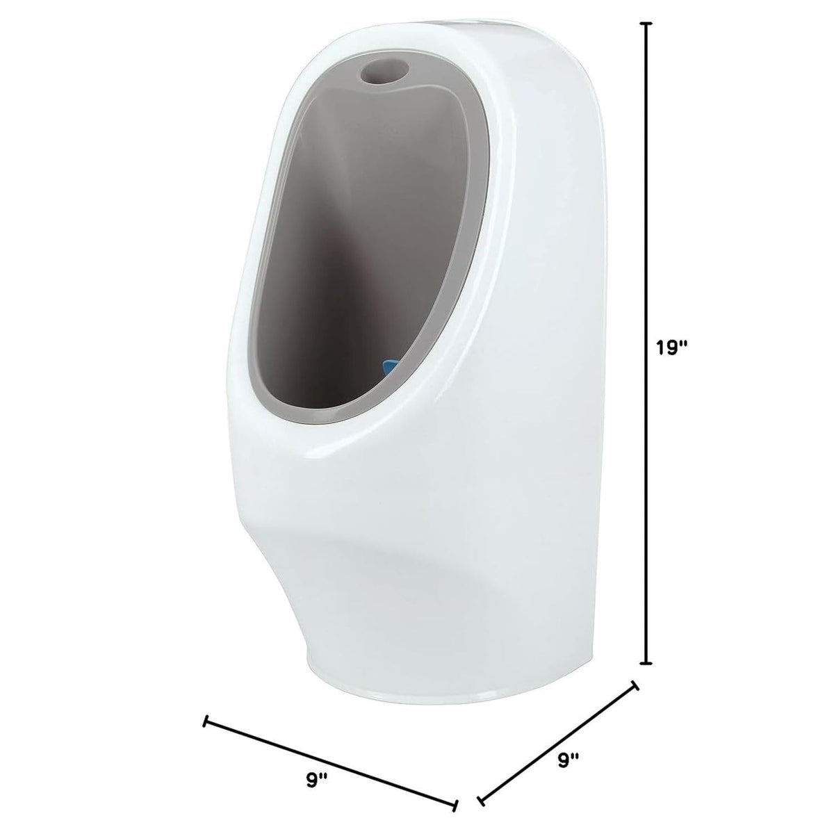 Nuby My Real Urinal Training Toilet with Life - like Flush Button and Sound (White) - Kidsy