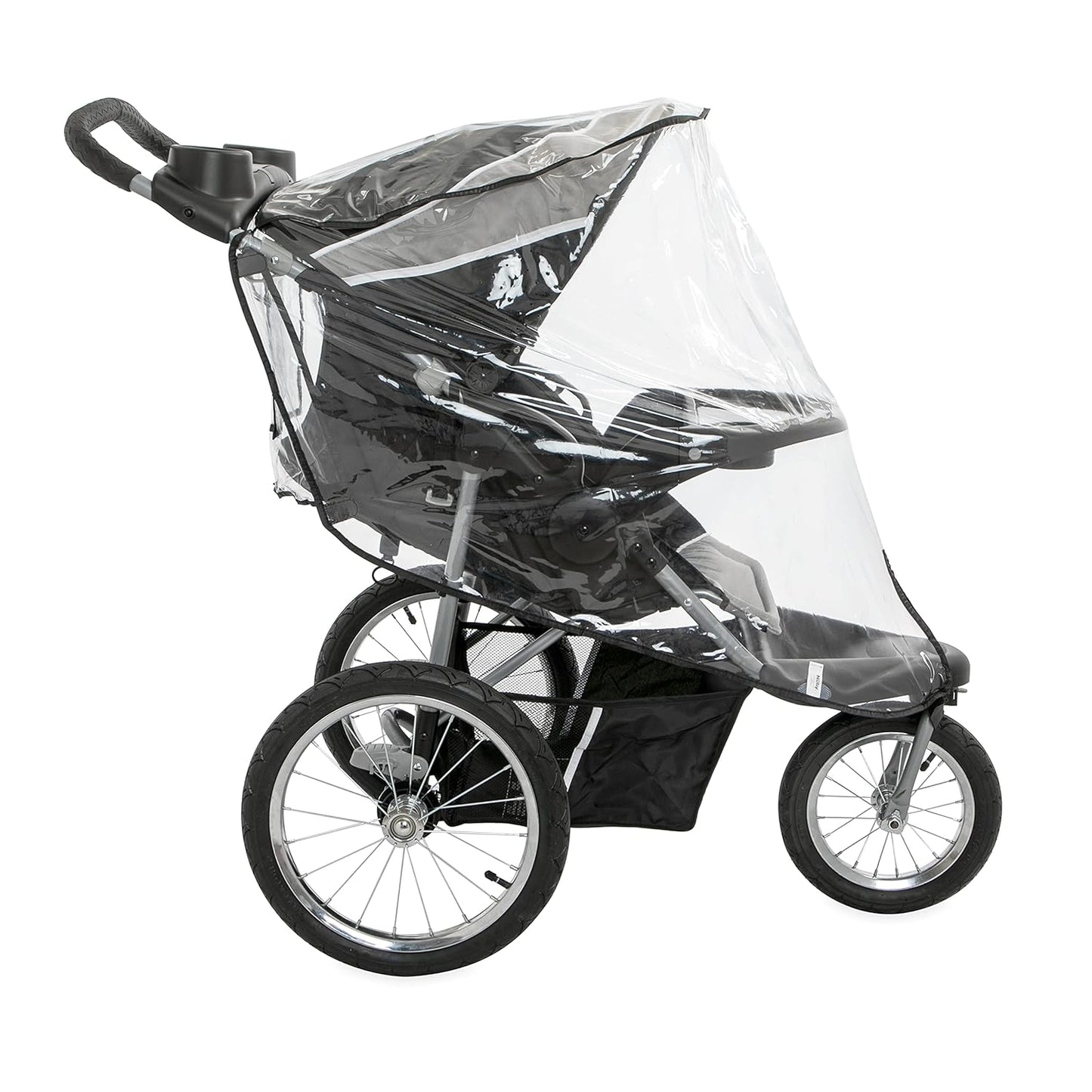 Nuby Rain Weather Shield for Jogging Stroller Clear Stroller Cover with Storage Pocket - Kidsy