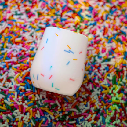 Nuby Silicone Confetti/Sprinkles First Open Training Cup for Baby 2oz - Kidsy