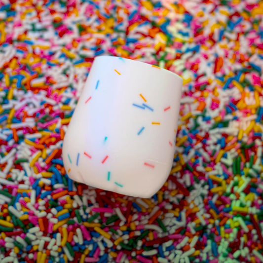 Nuby Silicone Confetti/Sprinkles First Open Training Cup for Baby 2oz - Kidsy