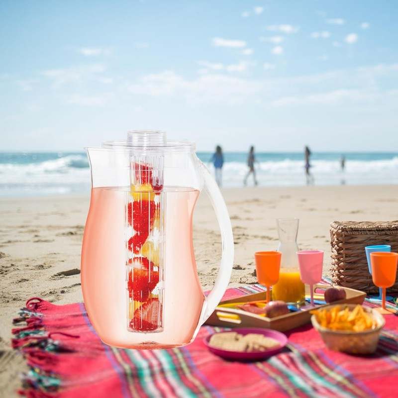 Oggi Acrylic Infusion Pitcher - Plastic Water Pitcher (Clear) - Kidsy