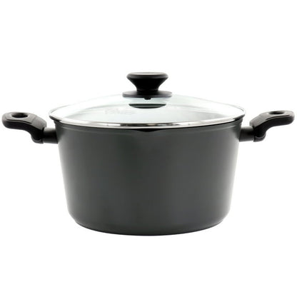 Oster 5.5 Quart Aluminum Nonstick Dutch Oven in Black With Lid - Kidsy