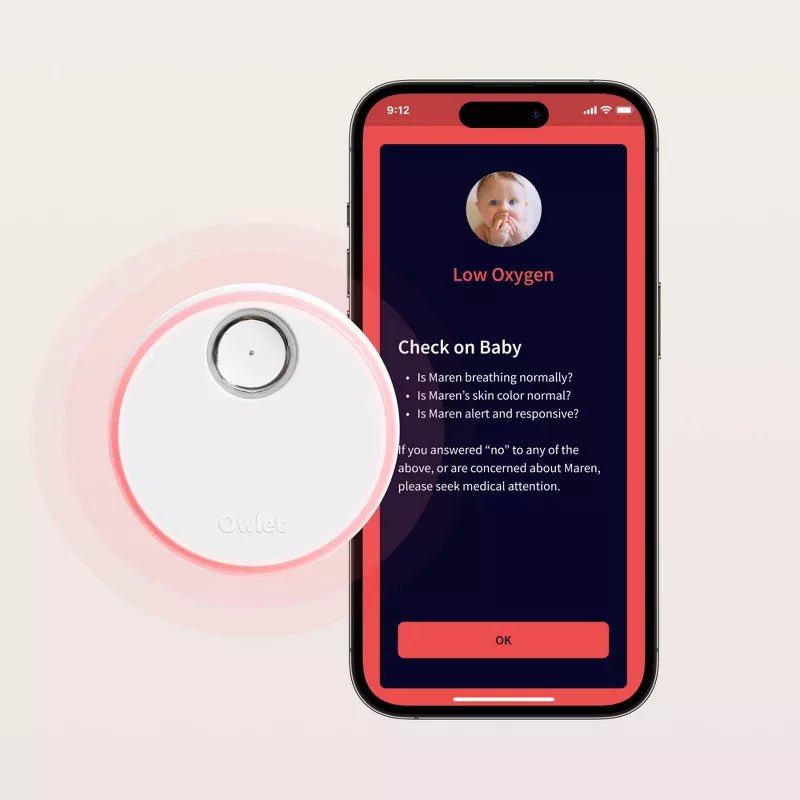 Owlet Dream Sock Smart Baby Monitor (Mint) - Kidsy