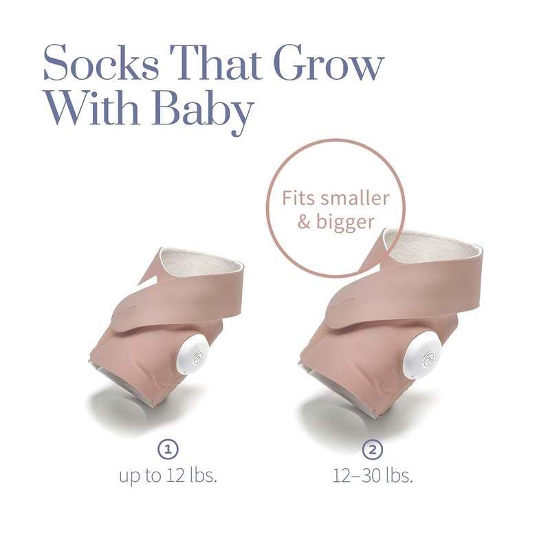 Owlet Dream Sock Smart Wearable Baby Monitor (Dusty Rose) - Kidsy