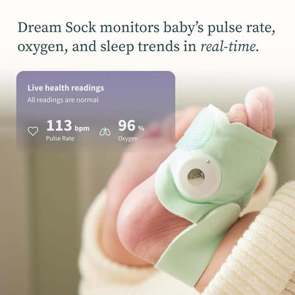 Owlet Dream Sock Smart Wearable Baby Monitor (Mint) - Kidsy