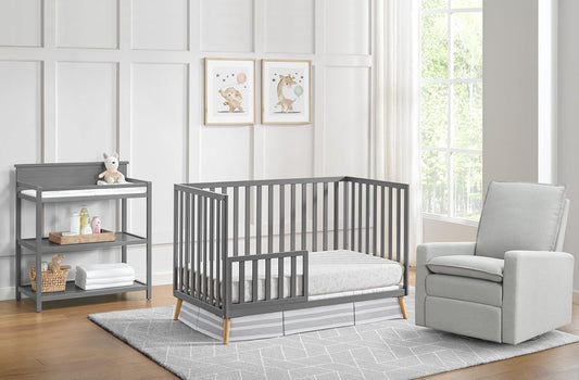 Oxford Baby Cozy Nest Toddler Guard Rail (Dove Gray) - Kidsy