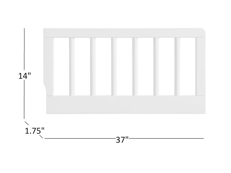 Oxford Baby Essentials Mini Crib Toddler Guard Rail Conversion Kit (White) - Kidsy