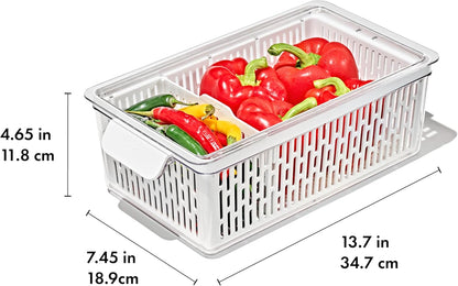 OXO Good Grips Produce Saver – Medium Bin (White) - Kidsy