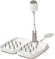 OXO Tot on - the - Go Drying Rack & Bottle Brush (Gray) - Kidsy