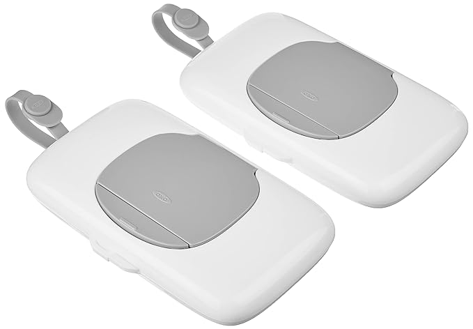 OXO Tot On - the - Go Wipes Dispenser 2 - Pack (Gray) - Kidsy