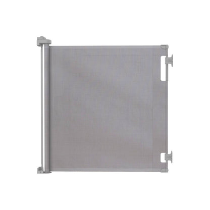 Perma Child Safety 55" Wide X 33" Tall Retractable Baby Gate (3116 - Gray) - Kidsy