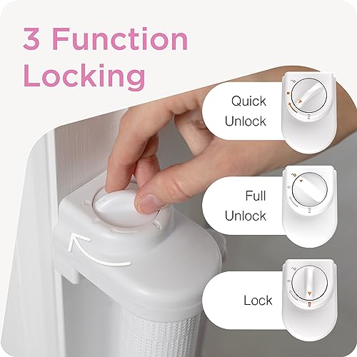Perma Retractable Baby Gate (White) - Kidsy
