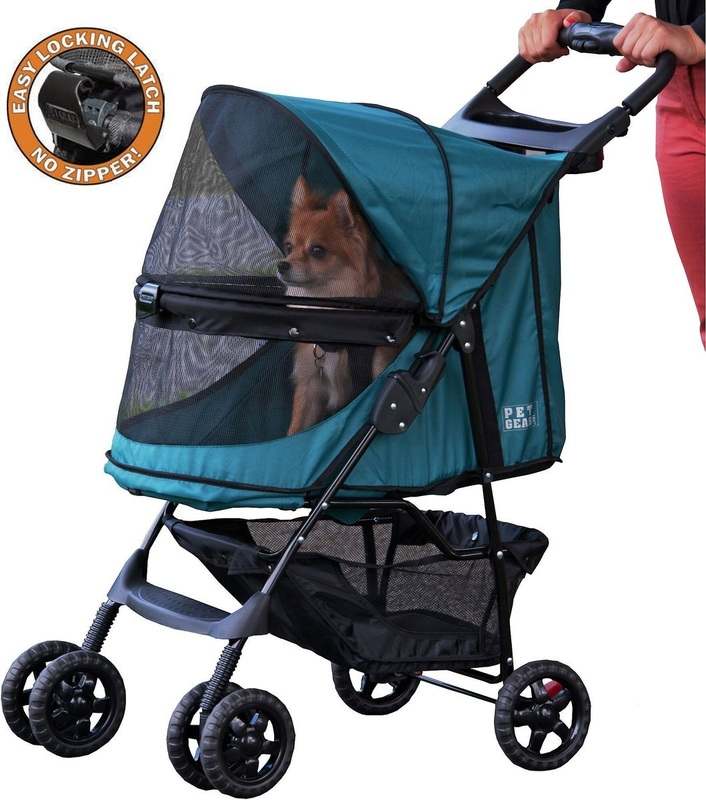 Pet Gear Happy Trails NO - ZIP Pet Stroller (Emerald Green) - Kidsy