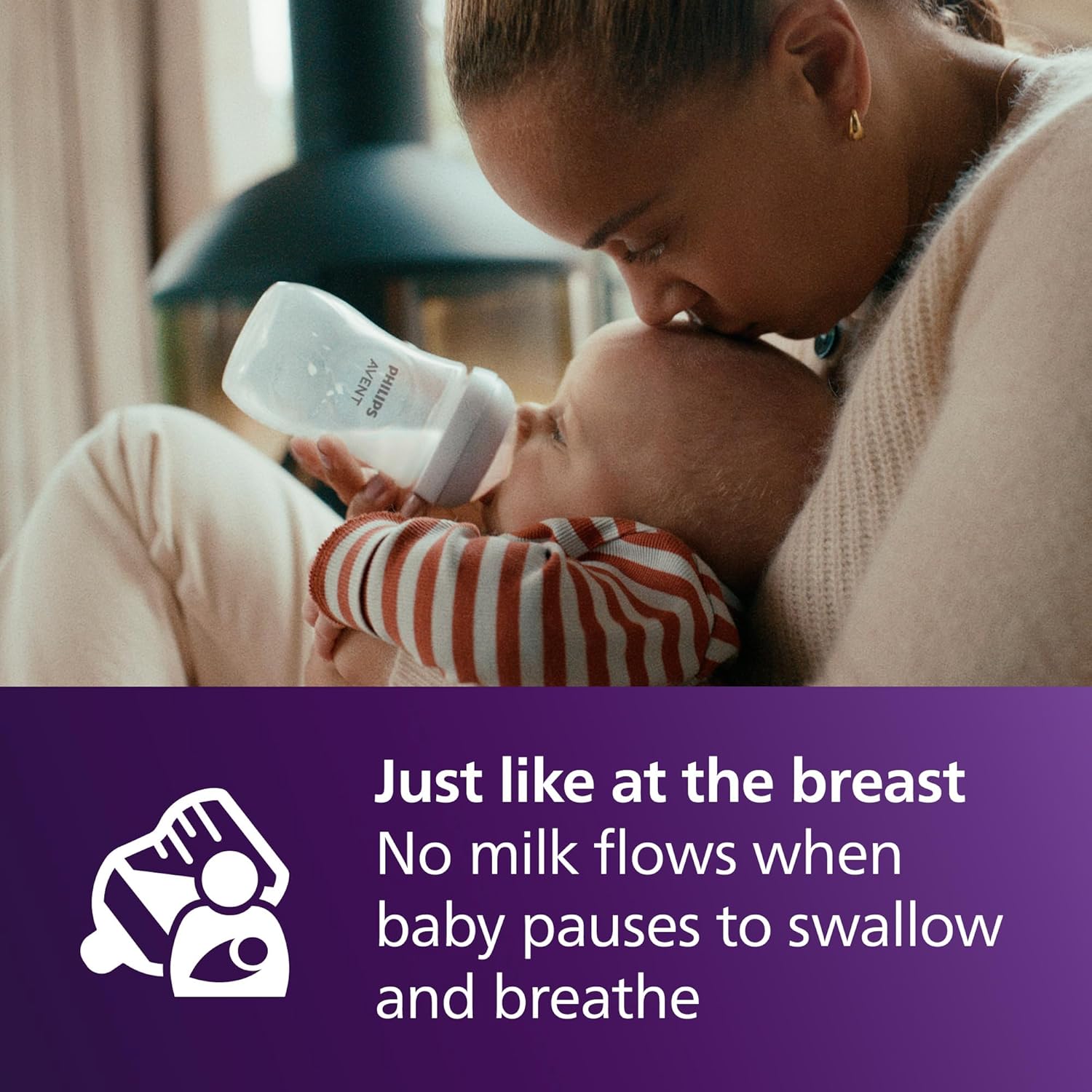 Philips Avent Natural Baby Bottles with Natural Response Nipples (Medium Flow, Flow 3) - Kidsy