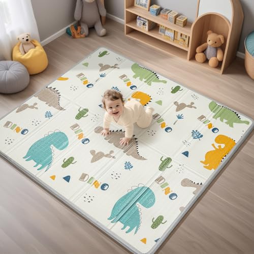 PIGLOG 50x50 Foldable Baby Play Mat (Dinosaur) - Kidsy
