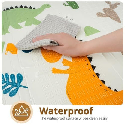 PIGLOG 50x50 Foldable Baby Play Mat (Dinosaur) - Kidsy