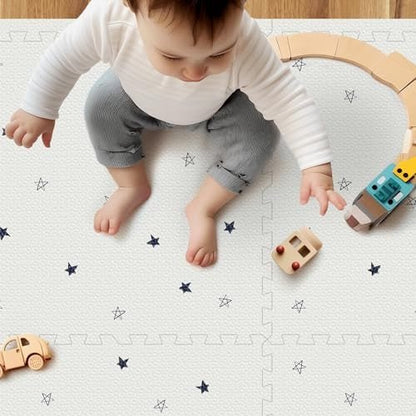 PIGLOG Baby Foam Play Mat 72"x48" (Star) - Kidsy