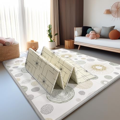 PIGLOG Extra Large Foldable Baby Play Mat, 79 × 71 Inch (Circle) - Kidsy