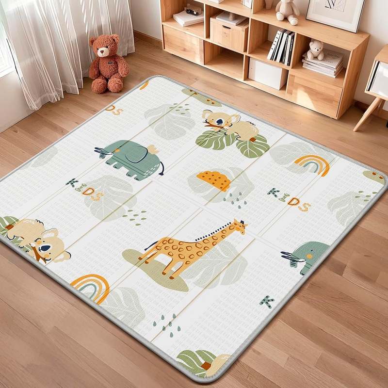 PIGLOG Foldable Waterproof Baby Play Mat 50"x50" (Giraffe) - Kidsy