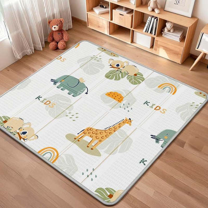PIGLOG Foldable Waterproof Baby Play Mat 50"x50" (Giraffe) - Kidsy