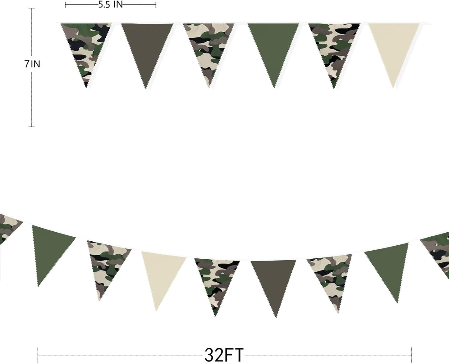 Pinkblume 32Ft Camouflage Party Decorations Green Brown (Camo) - Kidsy