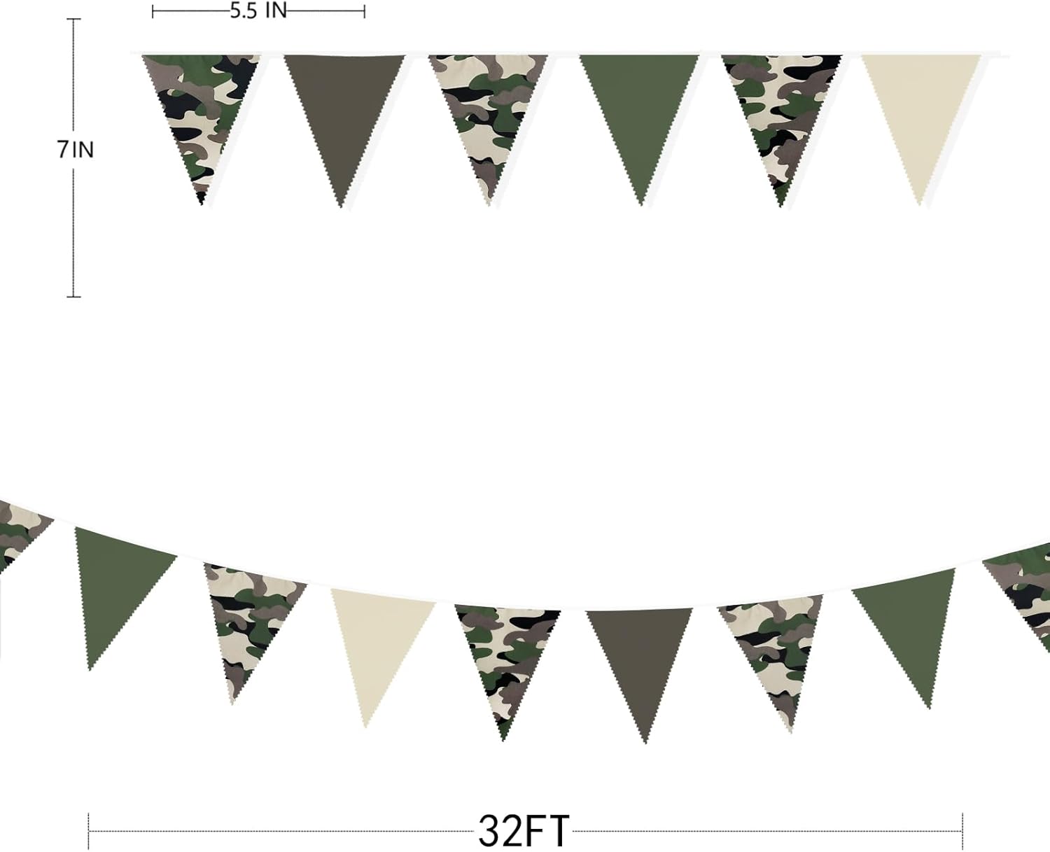 Pinkblume 32Ft Camouflage Party Decorations Green Brown (Camo) - Kidsy