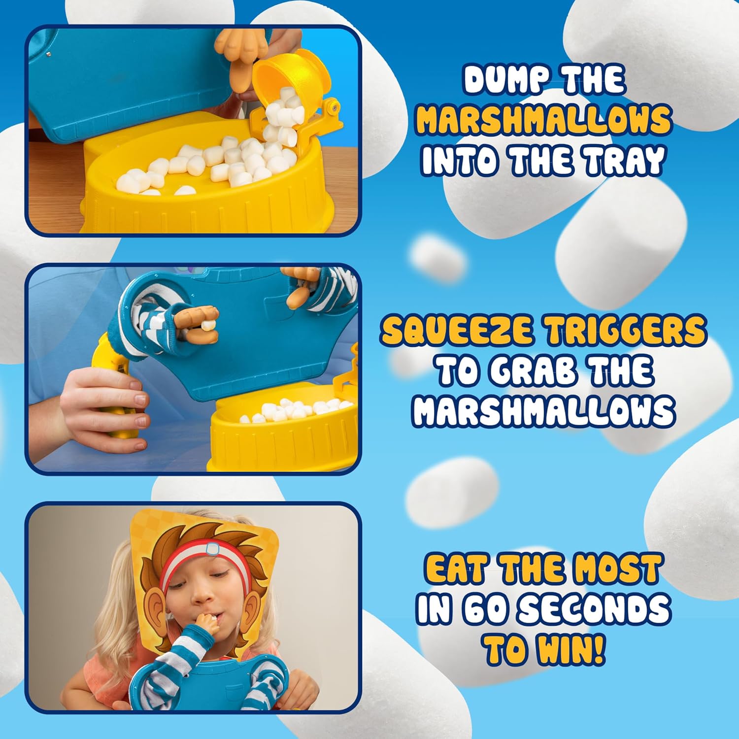 PlayMonster Marshmallow Madness Fast - Paced Party Board Game - Kidsy