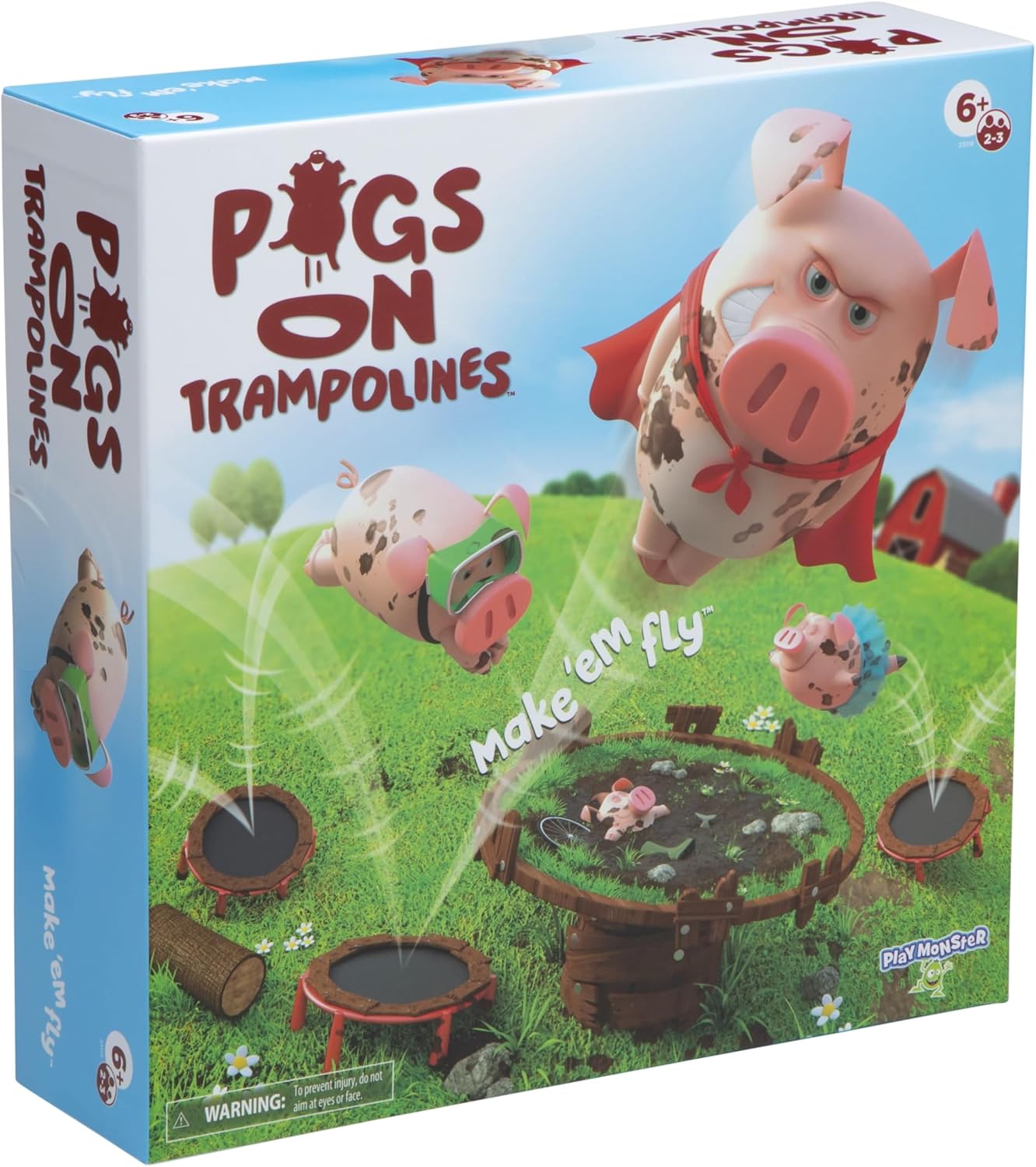 PlayMonster Pigs on Trampolines Board Game - Kidsy