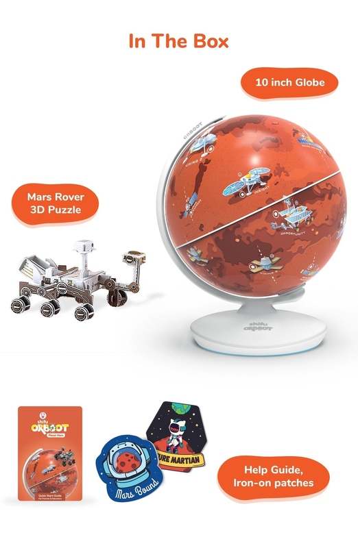 PlayShifu Orboot Mars Educational Interactive Globe Set (Red) - Kidsy