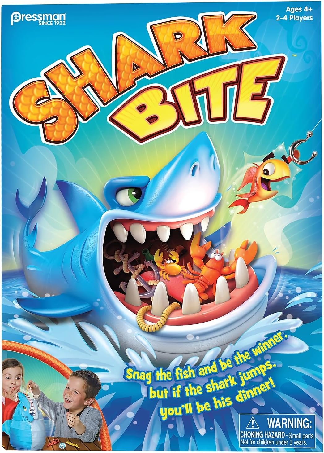 Pressman Shark Bite Roll and Fish Family Board Game - Kidsy