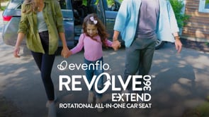 New Evenflo Revolve360 Extend All-ni-One Rotational Car Seat (Revere Gray)