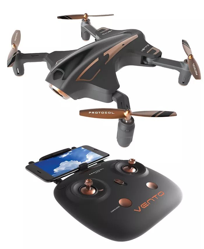 Protocol Vento Wifi Drone with Live Streaming Camera - Black - Kidsy