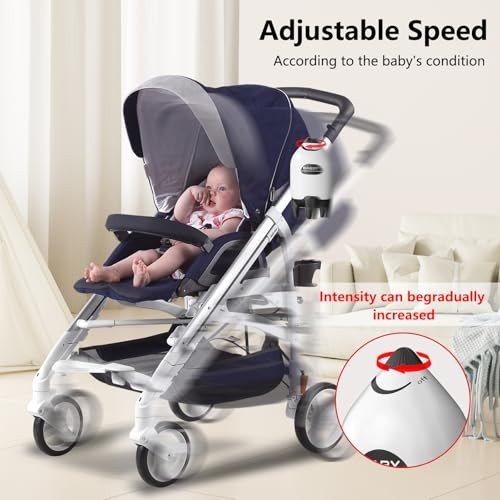 QNHMPW Rechargeable Stroller Rocker (White) - Kidsy