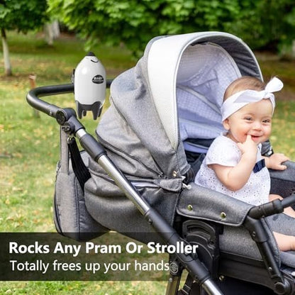 QNHMPW Rechargeable Stroller Rocker (White) - Kidsy