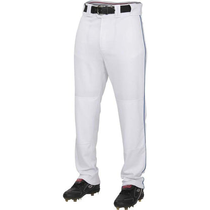 Rawlings PRO 150 Piped Baseball Pants - Adult M (White/Royal) - Kidsy