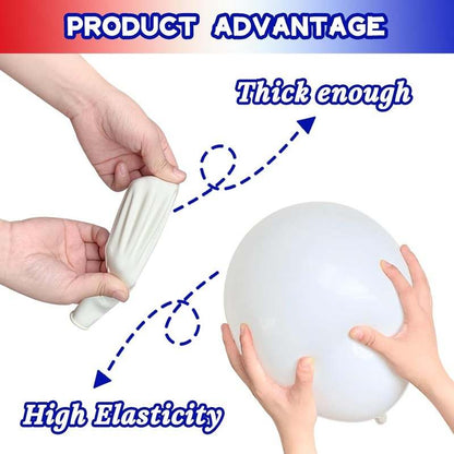 Red White and Blue Latex Balloons 100 piece 12 inch - Kidsy