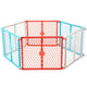Regalo 192-Inch 6-Panel Convertible Baby Gate & Play Yard (Red, White & Blue) - Kidsy