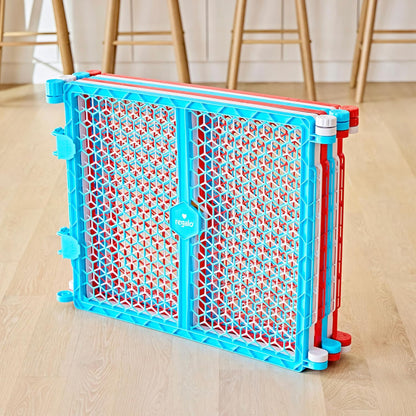 Regalo 192-Inch 6-Panel Convertible Baby Gate & Play Yard (Red, White & Blue) - Kidsy