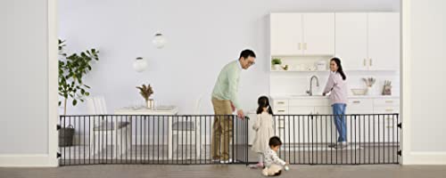 Regalo 192 - Inch Super Wide Adjustable Baby Gate and Play Yard (Black) - Kidsy