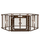 Regalo 192-Inch Super Wide Baby Gate & Play Yard (Brown) - Kidsy