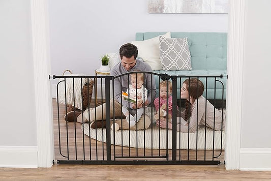 Regalo 58 - Inch Home Accents Super Wide Walk Through Baby Gate (Bronze) - Kidsy