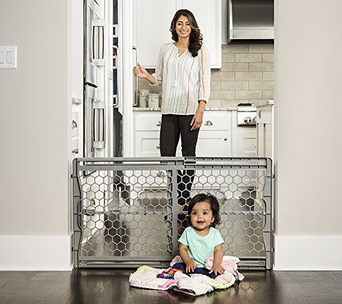 Regalo Easy Fit Adjustable Extra Wide Baby Gate (Gray) - Kidsy