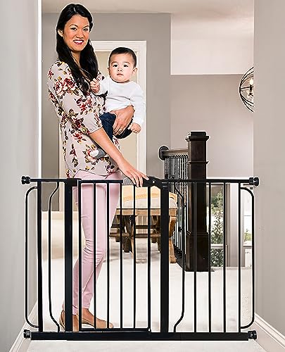 Regalo Easy Step 49 - Inch Extra Wide Baby Gate (Black) - Kidsy