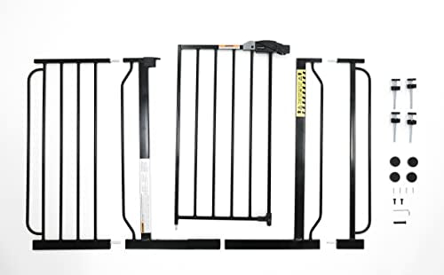 Regalo Easy Step 49 - Inch Extra Wide Baby Gate (Black) - Kidsy