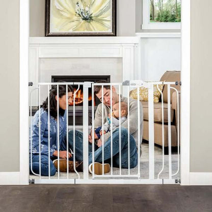 Regalo Easy Step 49 - Inch Extra Wide Baby Gate (White) - Kidsy