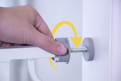 Regalo Easy Step Baby Gate 38.5 in Extra Wide (White) - Kidsy