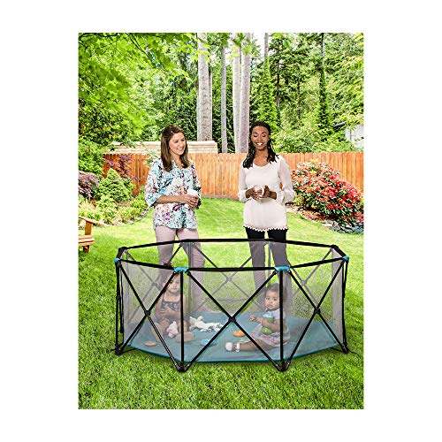 Regalo My Play Deluxe Extra Large Portable Play Yard 8 - Panel (Teal) - Kidsy