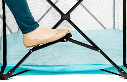 Regalo My Play Deluxe Portable Play Yard, 6 - Panel (Aqua) - Kidsy