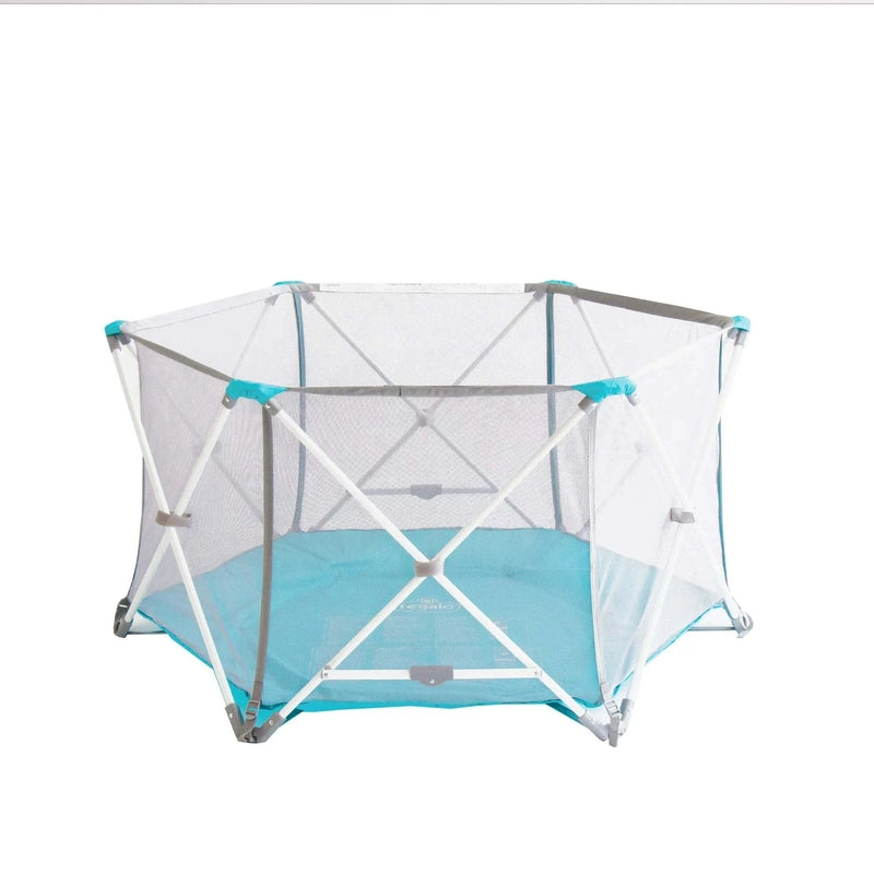 Regalo My Portable Play Yard Deluxe 6 Panel (Aqua)